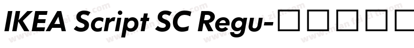IKEA Script SC Regu字体转换